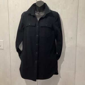 LL BEAN BLACK CHAMOIS TUNIC